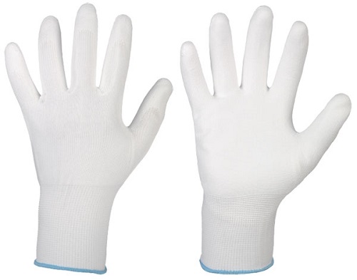 Feinstick-PU-Handschuhe weiss