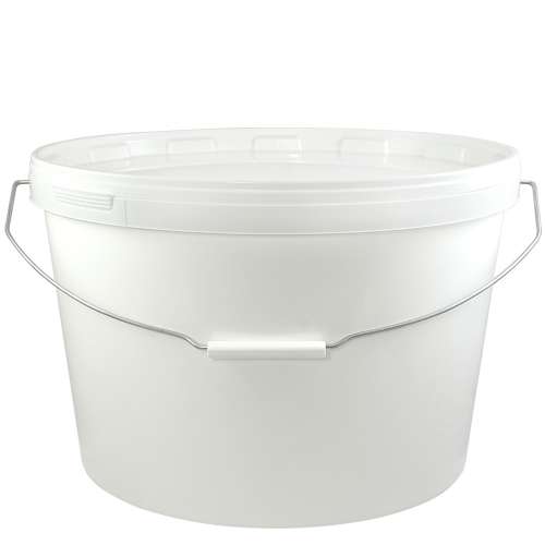 Kunststoff-Eimer oval weiss 18 Ltr.