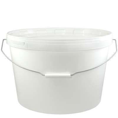 Kunststoff-Eimer oval weiss 18 Ltr.